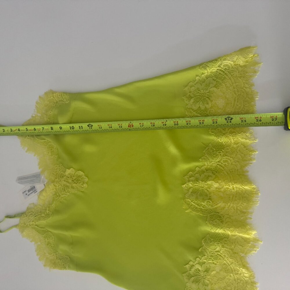 Gold Hawk Coco Lace Silk Cami Lime NWT, Size M - Picture 9 of 16